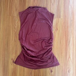 ASOS Burgundy Sleeveless Blouse